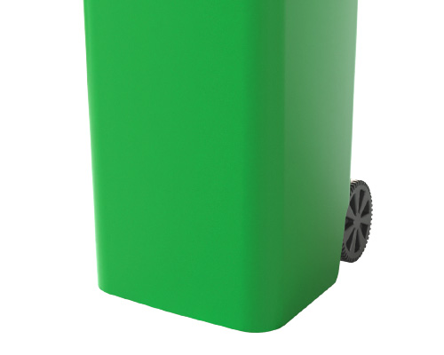 Contenedor de basura verde  120 litros