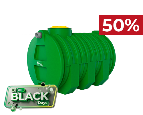 Fosa séptica horizontal 3250 lts monoblock