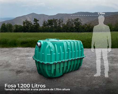 Fosa séptica 1.200 litros strong tank
