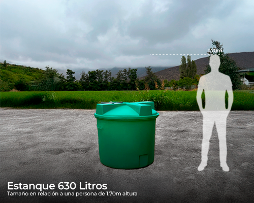 Estanque vertical estandar 630 lts