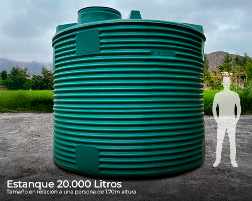 Estanque vertical extra reforzado 20000 lts