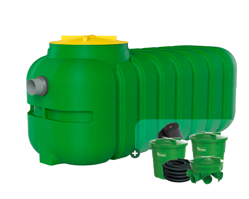 Combo fosa séptica 1200 lts. (hasta 4 personas)