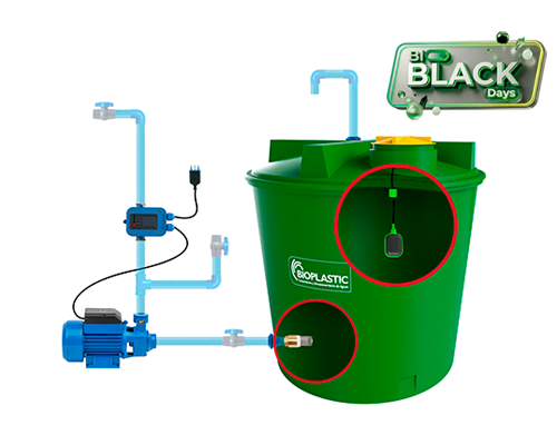 Estanque 5400 lts + kit bomba 0,5 hp