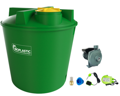 Combo estanque vertical 3400 lts + kit bomba 1,5 hp fabricacion  italiana