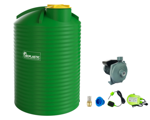 Combo estanque vertical 2000 lts + kit bomba 2hp fabricacion  italiana